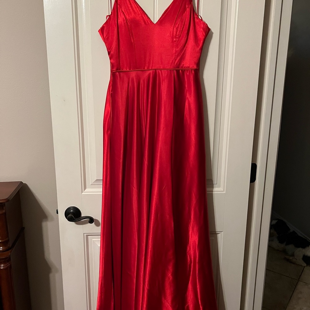 Red long dress - size 5